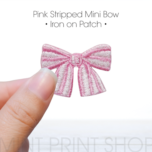 Pink Mini Bow | Embroidery Patch