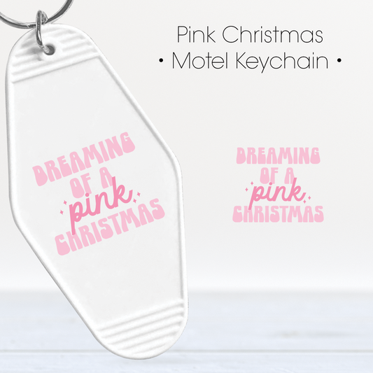 Pink Christmas | UV Keychain Decal