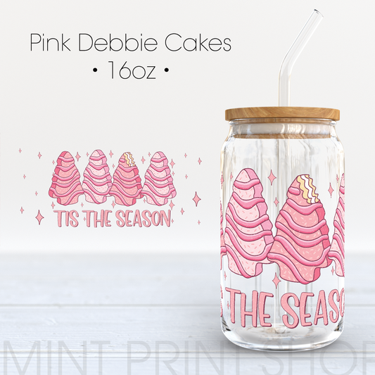 Pink Debbie Cakes |  UV DTF Cup Wrap - Mint Print Shop