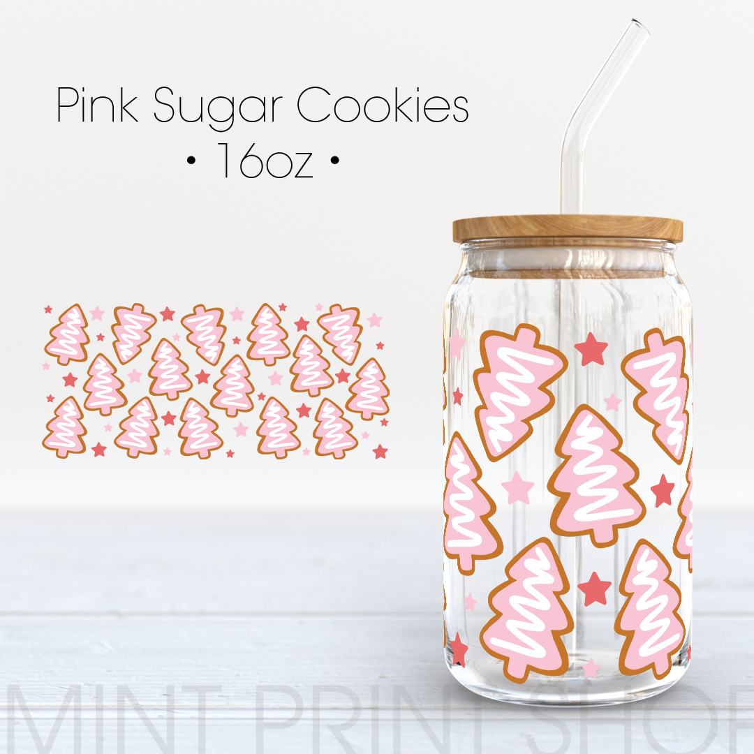 Pink Sugar Cookies |  UV DTF Cup Wrap - Mint Print Shop