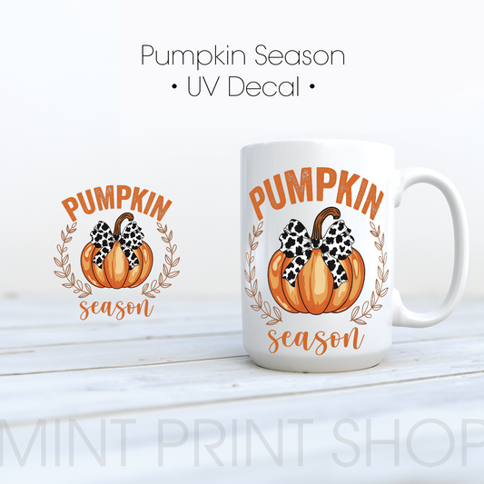 *MISPRINT* Pumpkin Season |  UV DTF Decal