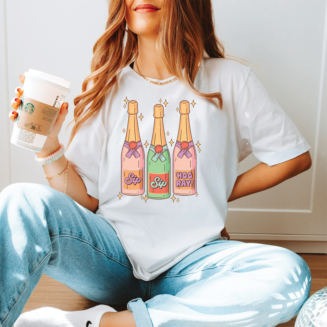 Sip Sip Hooray | DTF Transfer - Mint Print Shop