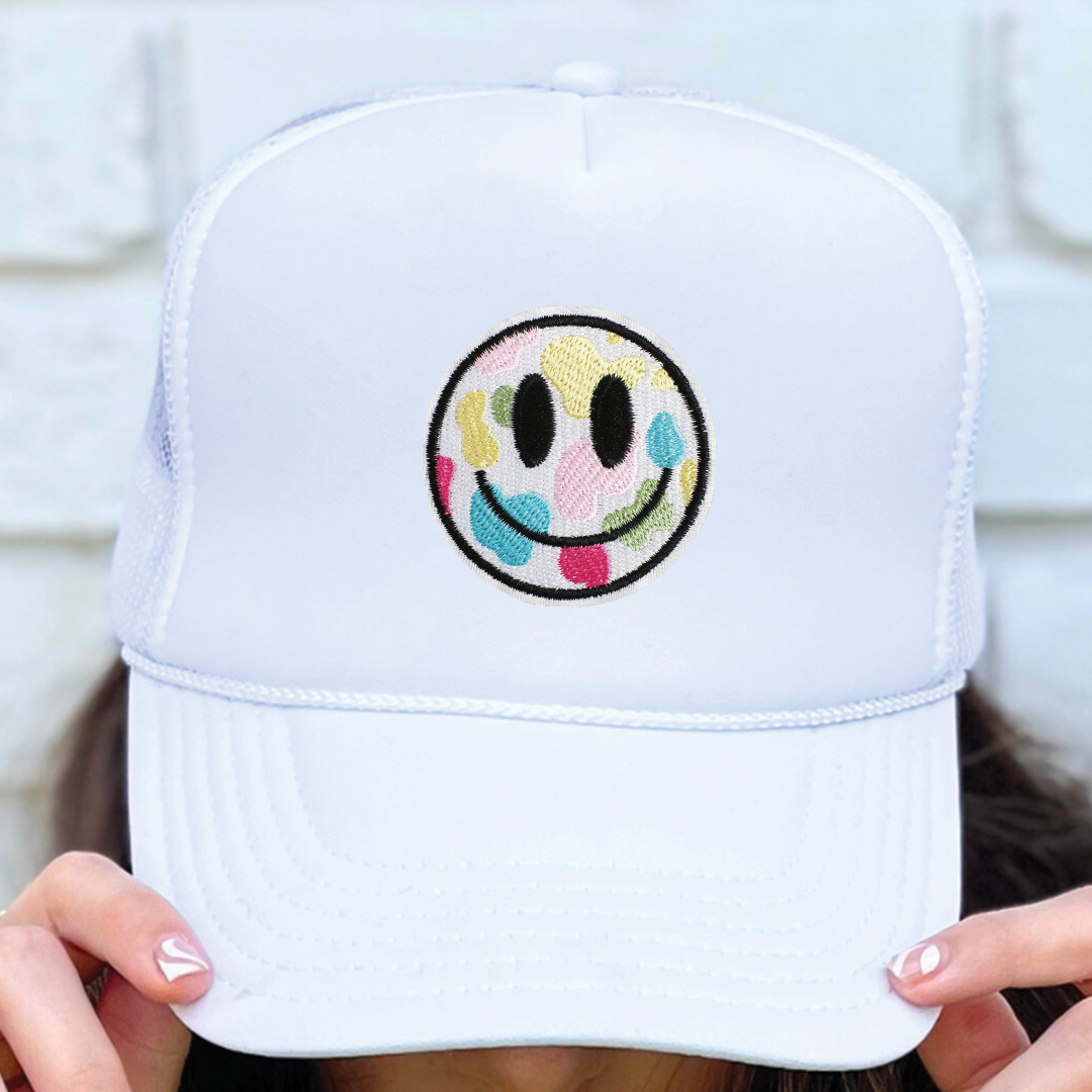 Spotted Smiley Face | Embroidery Patch