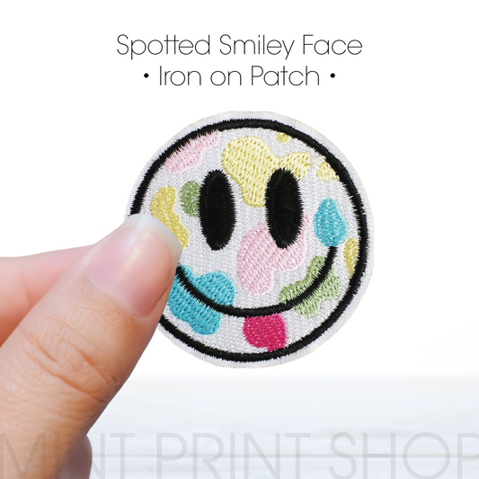 Spotted Smiley Face | Embroidery Patch