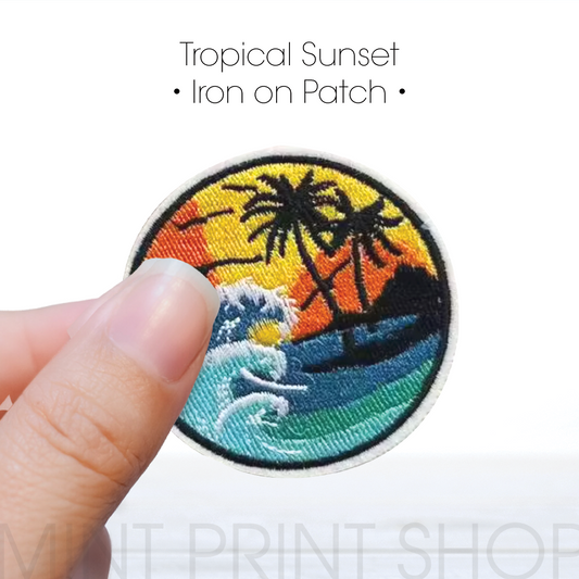 Tropical Sunset | Embroidery Patch