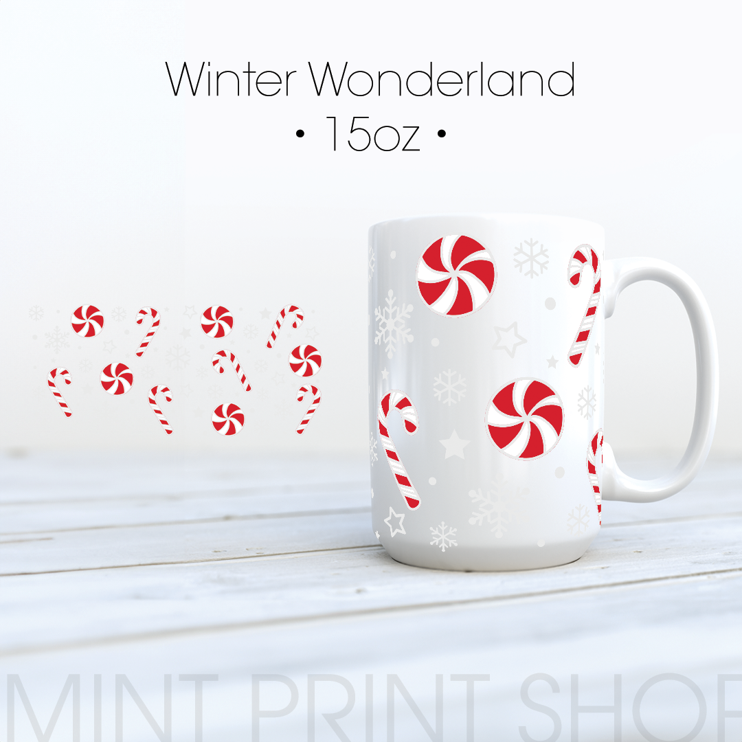 Winter Wonderland |  UV DTF Cup Wrap - Mint Print Shop