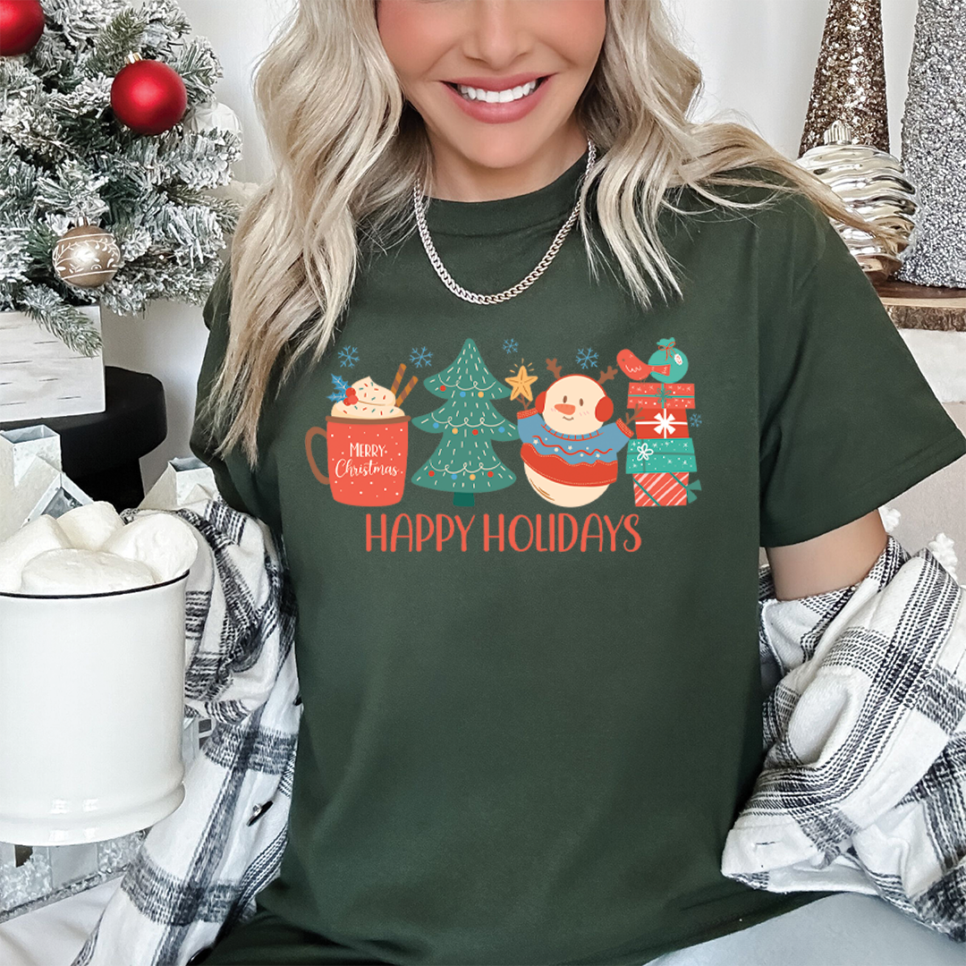 Happy Holidays | DTF Transfer - Mint Print Shop