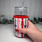 Christmas Bow Print Drink Sleeve with Handle, Coffee Cup Sleeve, Cozie