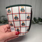 Plaid Teddy Bear Print Drink Sleeve with Handle, Coffee Cup Sleeve, Cozie