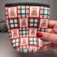 Plaid Teddy Bear Print Drink Sleeve with Handle, Coffee Cup Sleeve, Cozie