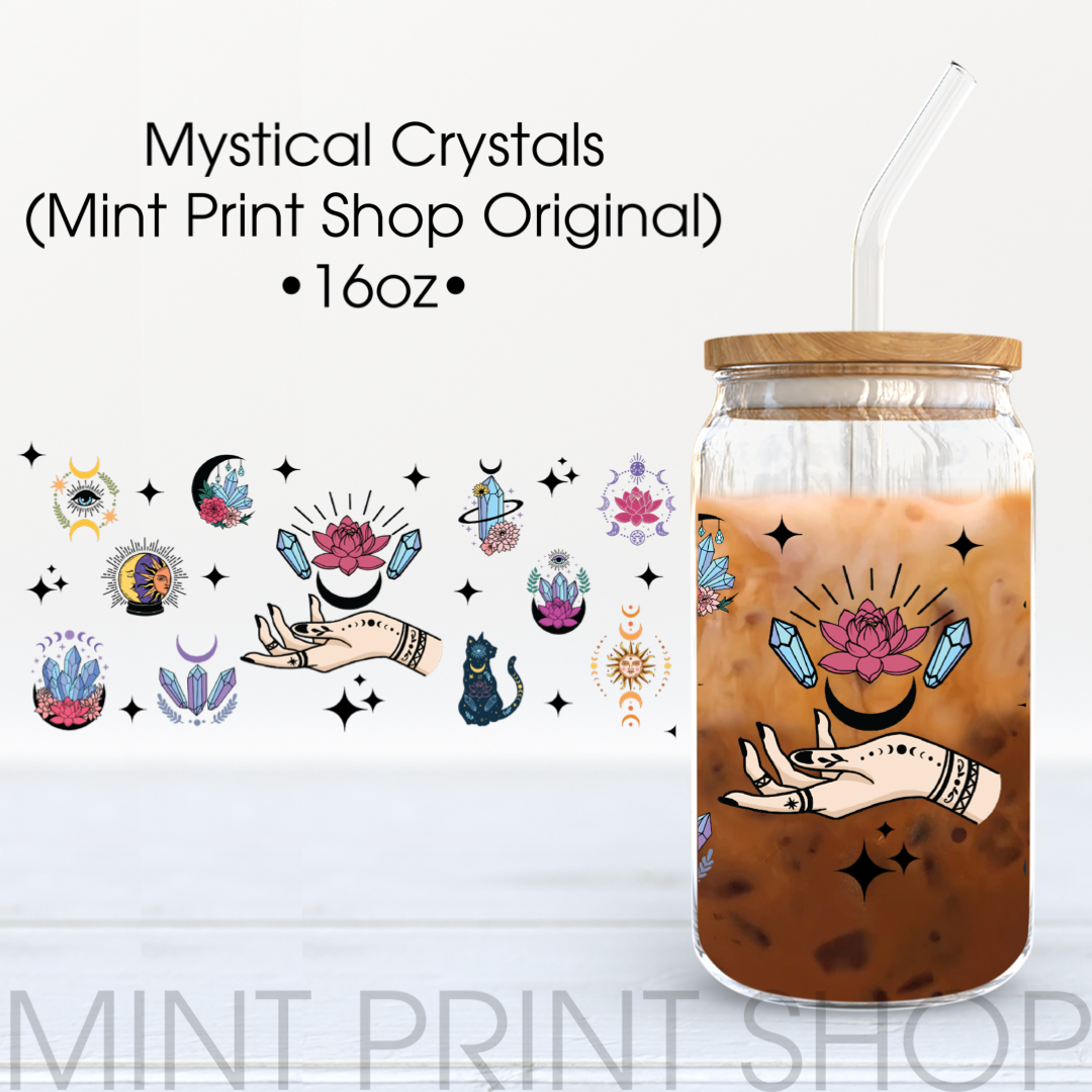 Mystical Crystal (Exclusive) | UV DTF Cup Wrap - Mint Print Shop