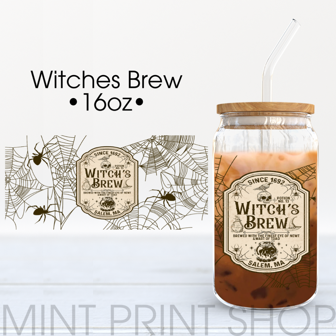 Witches Brew | UV DTF Cup Wrap - Mint Print Shop