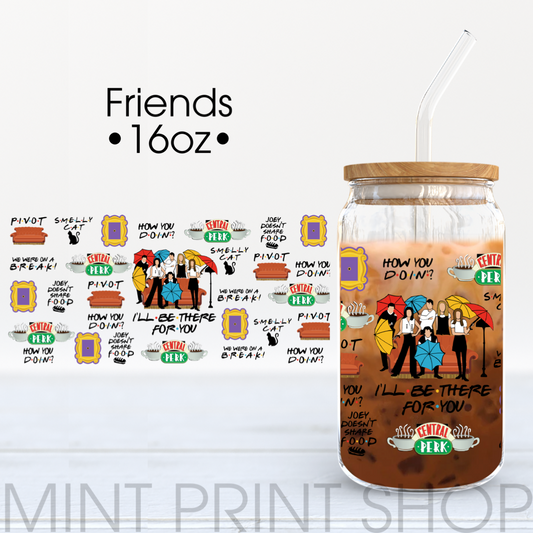 Friends | UV DTF Cup Wrap - Mint Print Shop