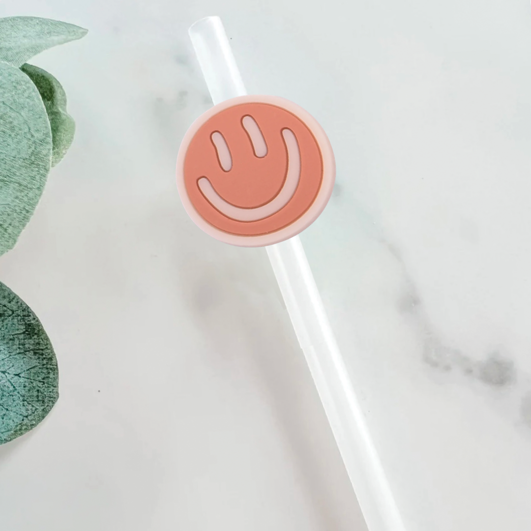 Smiley Face Straw Topper - Mint Print Shop