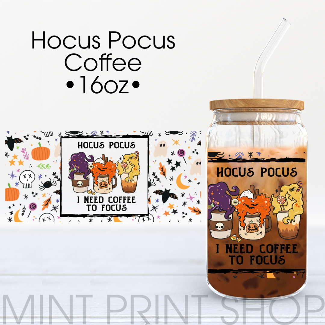 Hocus Pocus Coffee | UV DTF Cup Wrap - Mint Print Shop