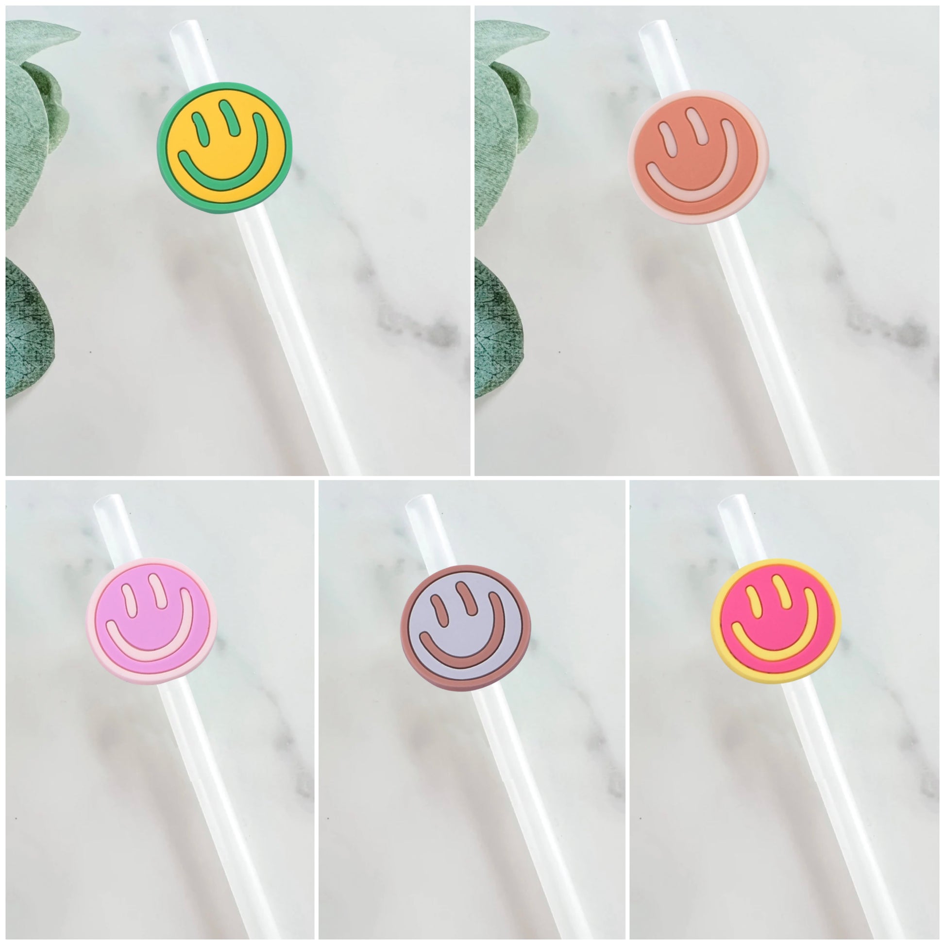 Smiley Face Straw Topper – Mint Print Shop
