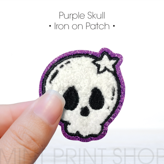 Purple Skull | Chenille Patch