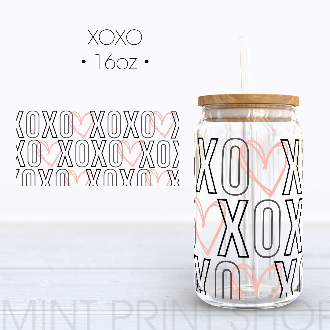 XOXO | UV DTF Cup Wrap