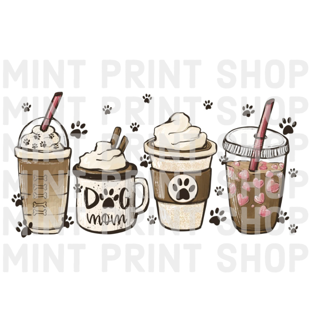 Dog Mom Fuel Coffee DTF Transfer - Mint Print Shop