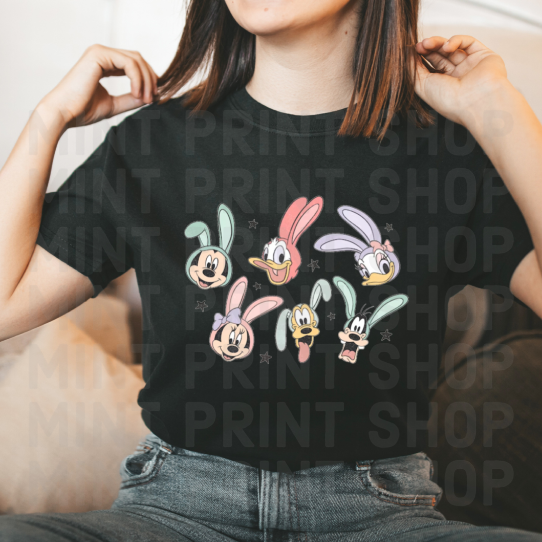 Mickey and Friends Easter Ears | DTF Transfer